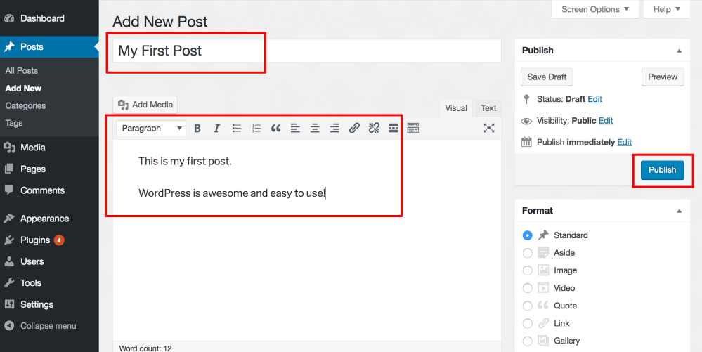 how to write your first blog post